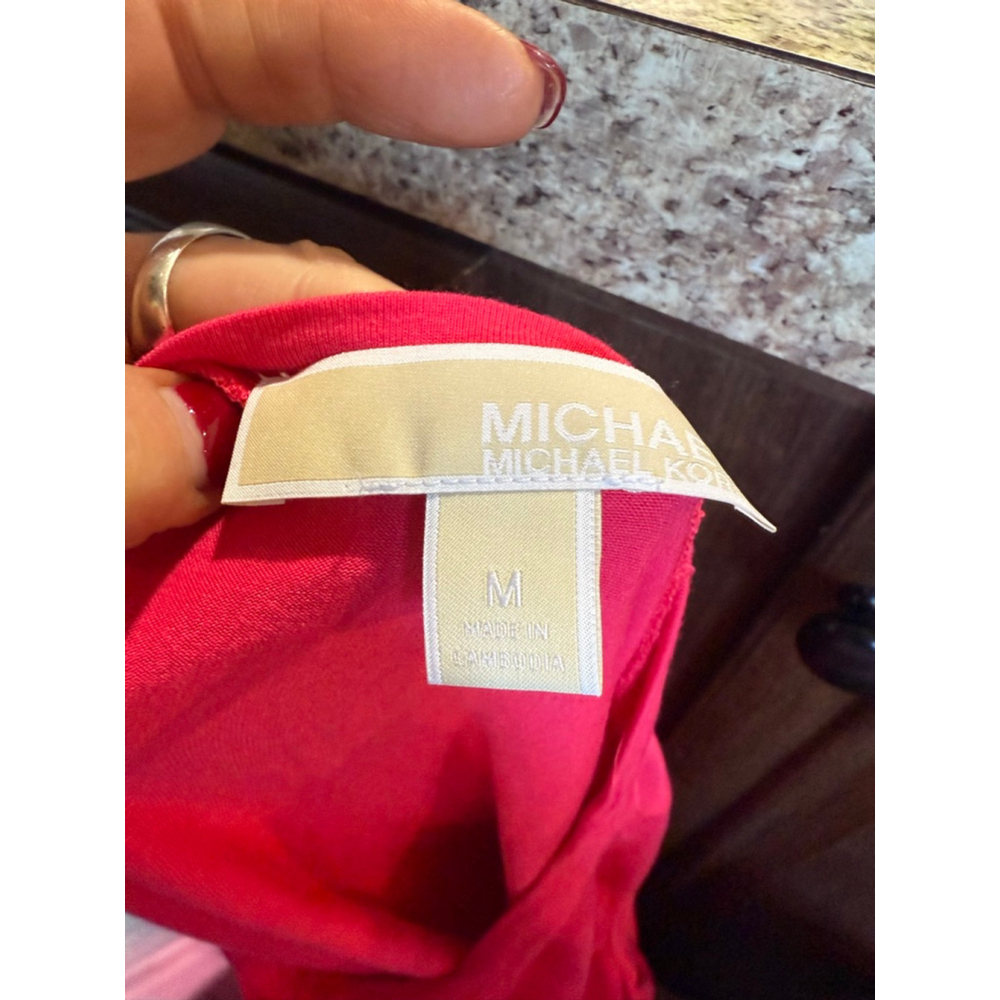 Women's Michael Kors Pink Layered Tank Top M - Picture 4 of 9